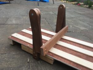 Pinewood Derby track starting gate